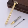 DIY Diamond Crystal Pen Gem Gem Ballpoint Pen Wedding Office Saceates 3 цвета