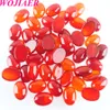 Wojiaer Natural Rose Quartz Opal Gemstone Oval Cabochon Cab Beads No Hole 10x14x5mm Make Jewelri Bu800