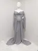 ベビーシャワージャージードレス妊娠ドレスのためにフィットしたマントを添えたマタニティポグラ