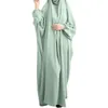 Vestuário étnico Eid com capuz muçulmano feminino vestido hijab vestuário de oração jilbab abaya longo khimar cobertura completa vestido ramadã abayas islâmico312f