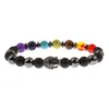 Fios de miçangas de joias vintage budismo tibetano bracelete homme 7 chakra strand bracelets gota trum22