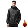 겨울 남성 야외 따뜻한 방수 자켓 하이킹 캠핑 남성 방풍 트레킹 코트 스키 복 등산복 도매 XL H1112