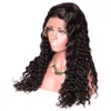 Vendita calda allentata Onda profonda Gruppo Brasiliano Virgin Virgin Hair Parrucca Full HD riccio 13x4 anteriore in pizzo trasparente 360 ​​parrucca frontale per le donne Densità 150%