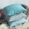 Cuscino/cuscino decorativo 1 pezzo moderno blu grigio rosa morbido cuscino nordico lavabile per la casa accogliente federa decorazione pelle scamosciata