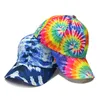 Färgglada Mönster Style Cloth Trucker Monterade hattar Mode Tie-Dye Färger Baseball Kepsar För Män och Kvinnor Gratis Storlek