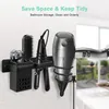 Wall-mounted Hair Dryer Holder Bathroom Care Tool Storage Box Multi-functional Space-saving Space Saving 220216