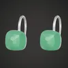 Серьги ожерелья наборы zlxgirl brand copper green opal warnestone свадебная невеста мода российская дизайн свадебный кольцо Серьера