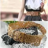 Cinture All-Match Fashion 8 colori Lady Luxury PU Leather Hollow Flower Chain Belt Dress Decorativo Summer Wide For WomenCinture
