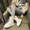 Chaussures 2021 bottes hiver coton mode femme coréenne neige moyen Tube loisirs imperméable antidérapant épaissi chaud 463