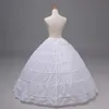 Petticoats vit brud crinoline kjol tillbehörslip 1 lager 6 hoop petticoat underskir boll klänning bröllop klänning petticoats