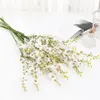 Декоративные цветы венки искусственные танцы орхидея фальшивый букет симуляции для дома рождественские украшения эль свадебная пография шелковое цветок