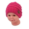 Kinderen Baby Haak gebreide Beanies Hat Unisex Confetti Designers Chunky Breat Cuff Fuzzy Beanie Slouchy Dikke Skull Cap Outdoor Sport Ski Headweer Kerstmis cadeau