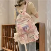 Sac à dos EnoPella Femmes Imperméable Mode Nylon Mignon Bookbag Pour Adolescent Étudiant Hommes Filles Noires École Mochila Sac À Dos