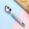 Creative Ice Cream Tools Lepel met Plastic Handvat Fruit Watermeloen Scoop Niet gemakkelijk te vervormen Keukenaccessoires Duurzaam SN2914