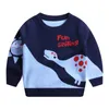 Höst och Vinter Toddler Boy Sweater Pullover Tecknad Animal Dinosaur Barn Stickad Sweater Varm Baby Boy Kläder Y1024