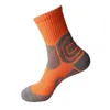 Men's Socks Men's 2 Pairs Of Mid-length Tube Basketball Color Matching Towel Absorption Non-slip Men