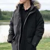 패션 겨울 남자 다운 파카 이모 디자이너 따뜻한 재킷 야외 후드 파파 겉옷 모피 코트 xxxl 남성