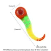 4.6 '' Ręka Rura Rury Palenia Pipes Silikonowy Pivestem Ctopus Kształt papierosów Uchwyt do suchego Zioła ze szklaną miską