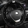 black leather steering wheel covers