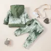 Baby Tie Dye Hoodies + Trorsers Outfits Fall 2020 Kinderkleding voor Boutique 0-2t Infant Peuter Meisjes Mode 2 PC Set Stijlvolle Babykleding