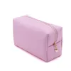 1Pcs Leather Zipper Cosmetic Bags Solid Color makeup Organizer Women Simple Travel Beauty Case Logo Customized