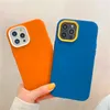 Estuches para teléfonos de varios colores Piel de silicona que se siente contraportada Protector anticaída duradero para iPhone 13 13pro max 12 12pro 11 11pro X Xs XR 7 7plus 8 8plus