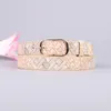 Fashion Braided Belt For Women Woven Belts Luxury PU Leather Cow Straps Hand Knitted Designer For Jeans Girdle