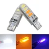 50 pcs T10 W5W 194 168 5630 8SMD LED Dual Cor Strobe Flash Flash Lâmpadas de Silicone para Lâmpadas de Lâmpadas de Carro Luzes de Licença 12V