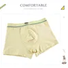 5 pièces / lot doux coton biologique garçons sous-vêtements pour enfants couleur pure bébé boxer pour 2-16y shorts culottes sous-vêtements pour enfants adolescents 211122