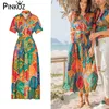 vestito lungo boho da vacanza tinta unita scollo a v fusciacche vestaglia da spiaggia abiti lunghi estate casual chic moda 210421