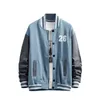 Hip Hop Streetwear Baseballjacke Mantel Knochenstickerei Stehkragen japanische Bomberjacke College 211110