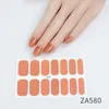 Eleganta naglar klistermärken för kvinnor Flickor Shining DIY Fashion Nail Sticker Dekaler Sheet 14 stips