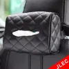 Scatole di tessuto nero con tovaglioli usa e getta Accessori per auto Borsa OrganizzatoreDecoration Auto Storage Creativity Creativity Appeso