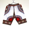 8 Farben Plus Size 100 % Baumwolle Dashiki Stoff afrikanische kurze Hosen 210716