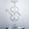 Nargile Infinity Şelalesi Bongs 8 Inç Geri Dönüşüm Cam Su Boruları Evrensel Yerçekimi Gemi 14mm Eklem Dağınık Downstem Yağı DAB Rigs ile