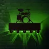 Instrumento musical Toalla de baño Ganchos Tambor LED Ganchos de luz de pared Puerta de pared Ropa Abrigo Sombrero Percha Titular de la llave Baterista Regalo 210318