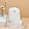 Trendy nieuwe klassieke stijl kleur diamanten ketting camera avondtas modieuze massieve schouder crossbody kleine vierkante tassen