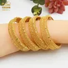 Aniid African Bangle for Women Charms for Bracelets Dubai Jewelry Mama 2021 24k Gold Plated Stackable Bling Mom Gift Wholesale Q0717