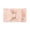 Aessoriors Tools Products1pcs Bowknot Band Pure Color Colordbands Hairbands Kids Bow Hair Ribbon Nylon Headwrap Baby Wide Headdr