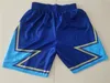 Star All Team Basketball Just Shorts Don Sport Wear Pocket Zipper Sweatpants Man 2019-2020 1996 1997 2003 Year Red Blue Western Eastern Running