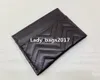 Luxury Designer Card Holder Wallet Short Case Purse Quality Pouch Quilted äkta läder Y Womens Men Purses Mens Key Ring Credit2333