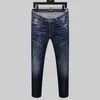DSQ Phantom Turtle Men's Jeans Mens Italiaanse designer jeans skinny gescheurde coole kerel causaal gat denim modemerk fit jeans gewassen broek 65251