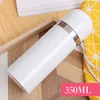 350ml 500ml DIY Sublimationsrohlings Becher Wasserflasche Edelstahl Gerade Vakuumflasche Kaffeetasse mit Lanyard KKB7388