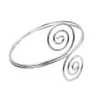 Punk Czeski Metalowy Swirl Spirala Ramię Bransoletka Mankieta Bransoletka Regulowana Armlet Armband Gypsy Turkish Jewelry Q0719