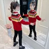 Maglione per ragazze Cappotto per bambini Capispalla 2021 Addensare Caldo autunno inverno Maglia Scoop Pullover Regalo di Natale Abbigliamento per bambini Y1024