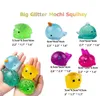 Wielki gąbki brokat Mochi Squishy Sensory Toys Kawaii Animal stres Ball Puchła zabawna miękka miękka antystresja