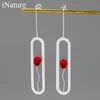 sterling silver red coral earrings