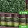 Escrive Trellis Gates Artificiel Haid Leaf vert feuille de clôture Ivy Plant Plant Fake Grass Doptarp Doptarp Protection de la vie privée 9836396