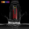 SKMEI Luxe Merk Creatieve Sport Horloge Mannen Roestvrijstalen Strap 5bar Waterdichte Digitale Horloges Reloj Hombre 1035 Q0524