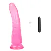 2021erotico Sextoys Soft Jelly Dildo realistico Anale Dick Bullet Vibratore Strapon Big Penis Ventosa Adulti giocattoli del sesso per la donnaFactory Direc